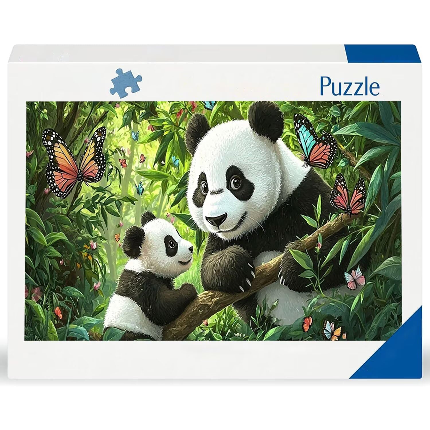 Puzzle de Madera para Adultos 900 Piezas - Panda del Bosque, Obra de Arte de Juego de Rompecabezas para Adultos, Puzzle de Impresión de Alta Definición Multicolor, Pasatiempo Creativo Regalo b-830
