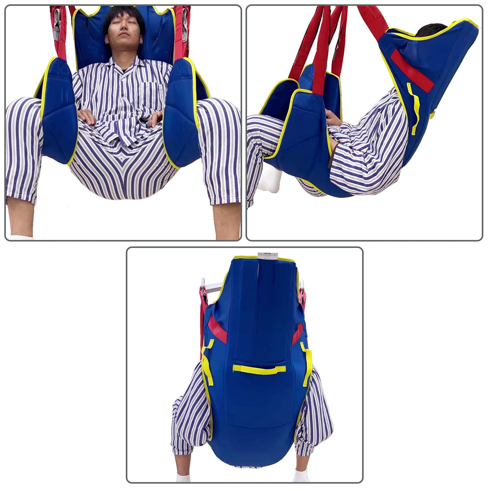 Arnés de elevación de Pacientes, arnés de Transferencia Universal, arnés para Inodoro para Cuidadores de enfermería bariátrica, Ancianos discapacitados,M (80kg/176lb or Less)