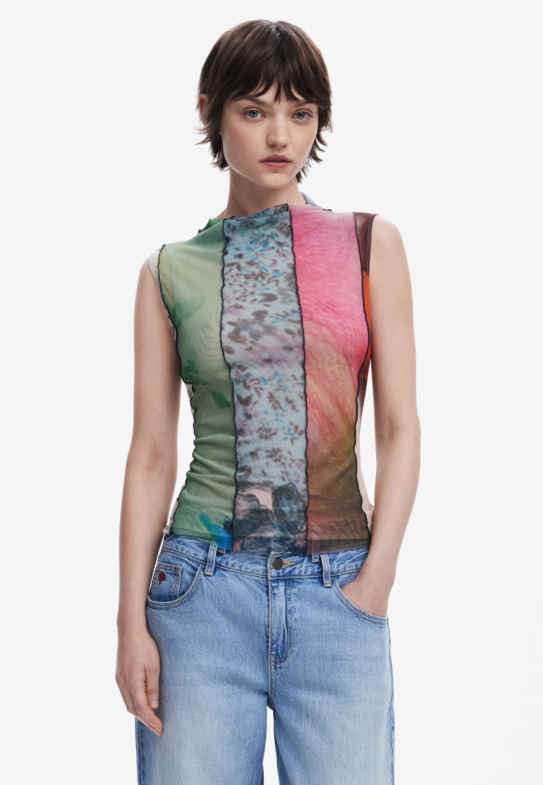 Desigual 25swtk87 T-Shirt Donna (Pacco da 1)