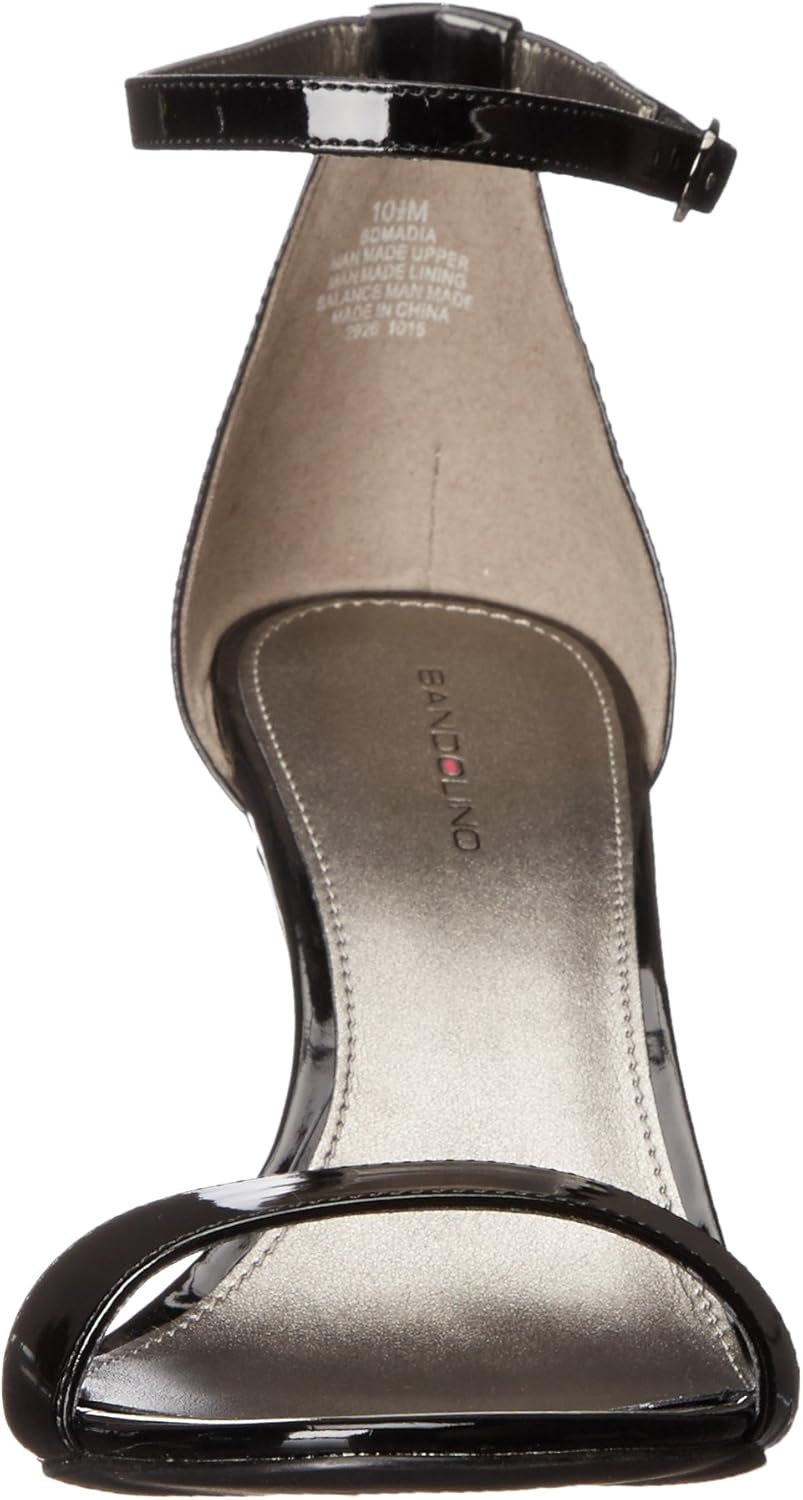 Bandolino Women's Madia Heeled Sandal, Black Patent, 11 - Image 2