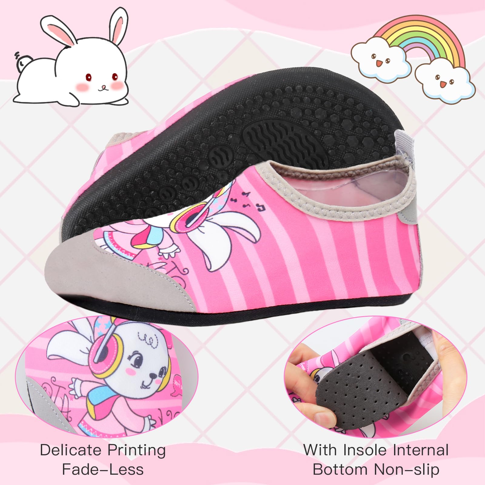 Zapatos de playa para niños 24-33 UE transpirables secado rápido descalzos agua piscina surf