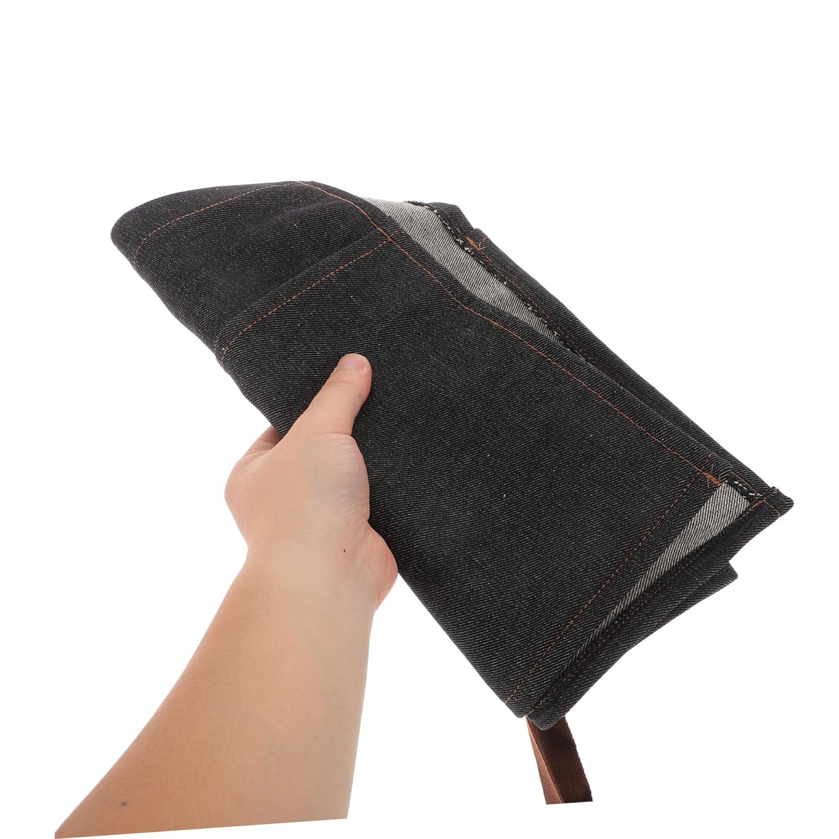 ULTECHNOVO 3 Piezas Delantal Vaquero Corto de Cintura con Ajustables para de para Cocinas Negro