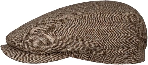 Stetson Gorro plano de seda Belfast Newsboy para hombre