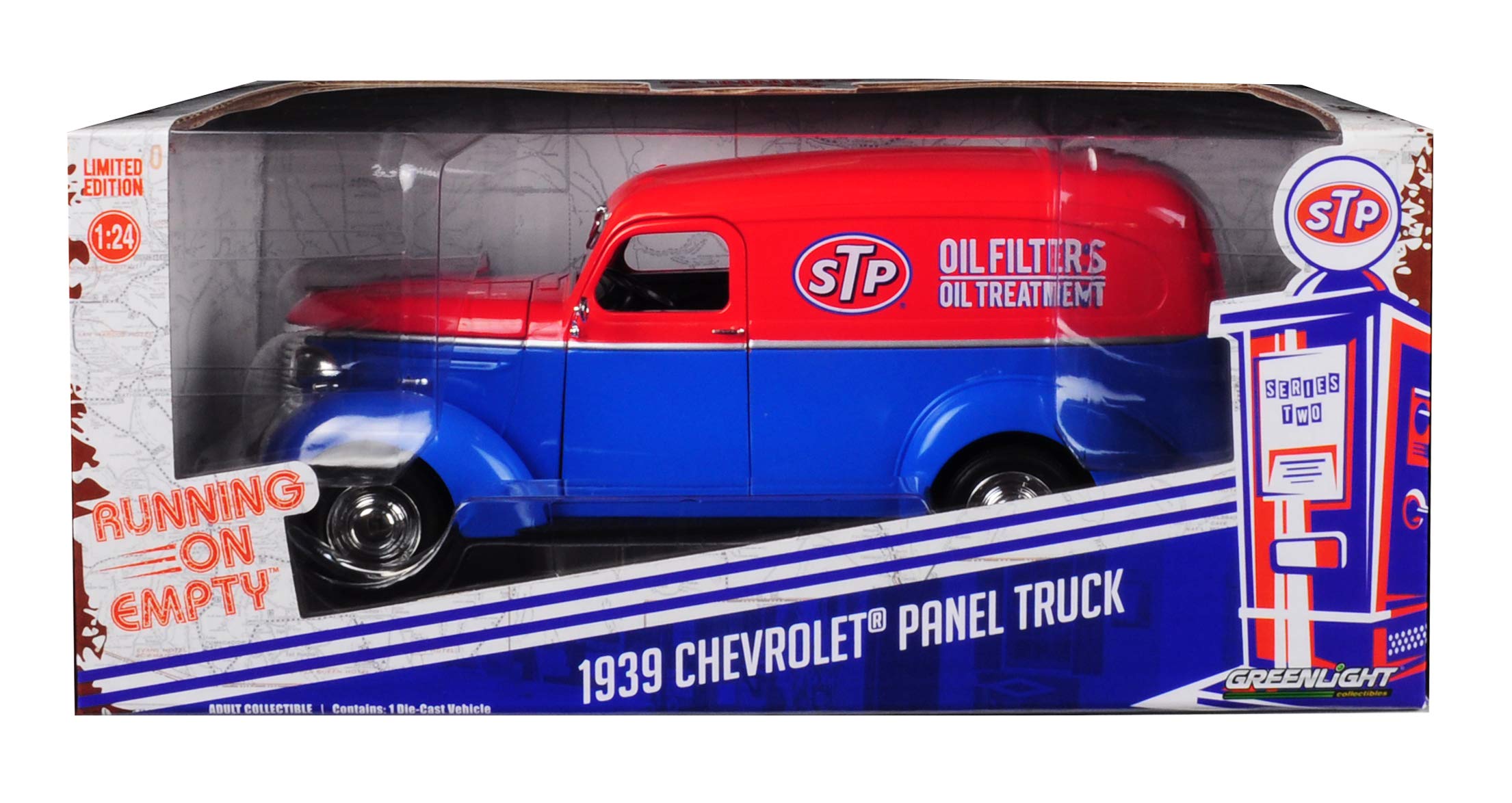 ミニカー GreenLight 1939 Chevrolet Panel Truck Greenlight GREEN85022-CHEVROLET Panel Truck 1939 STP Scale: 1/24