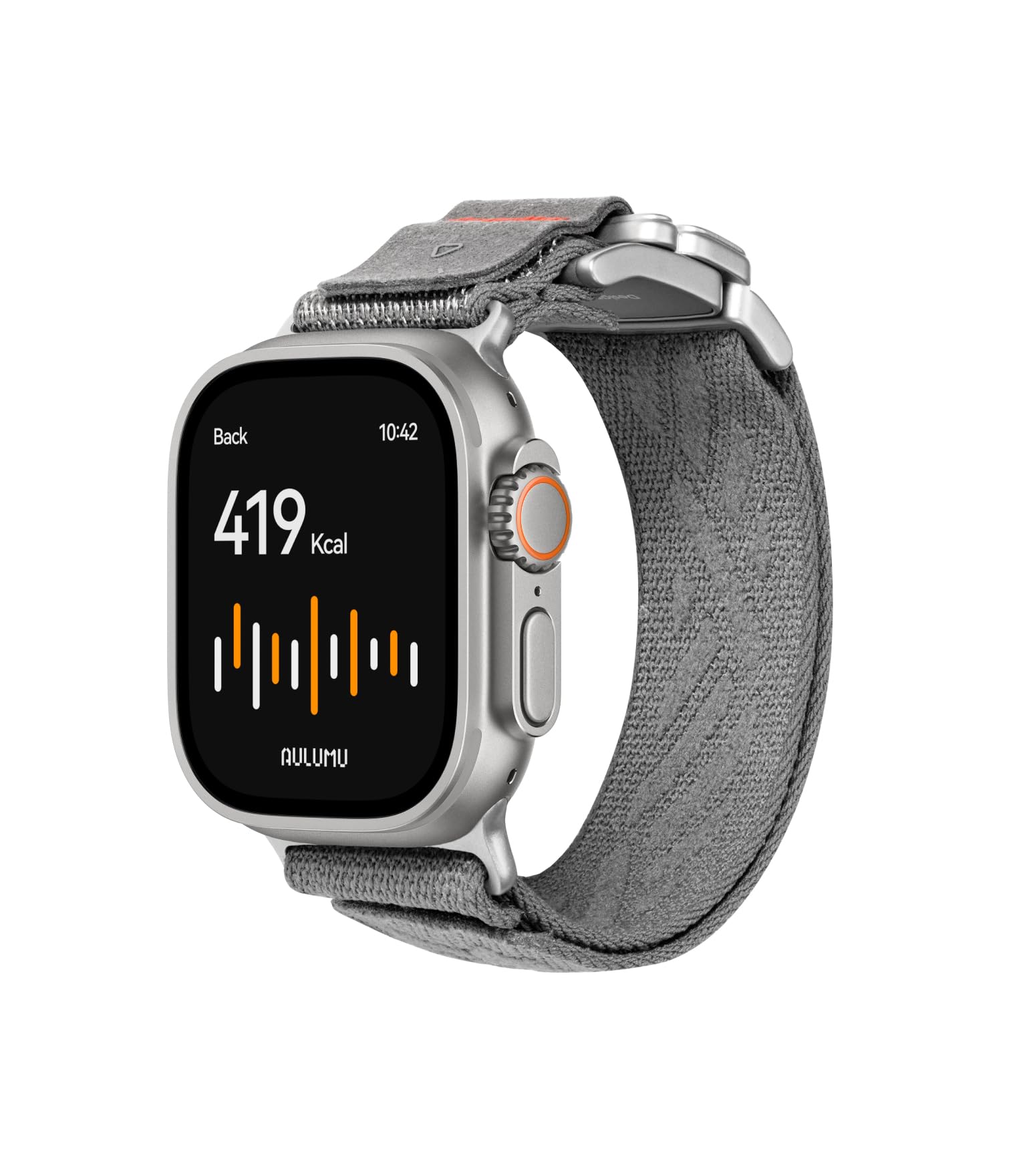 Aulumu C03 Magnetico Cinturino per Apple Watch Ultra 3/2/1 in Nylon con Fibbia in Titanio Regolabile Sport Band per Apple Watch Cinturino 49mm 46mm 45mm 44mm per iWatch 11 10 9 8 7 6 5 4 Se