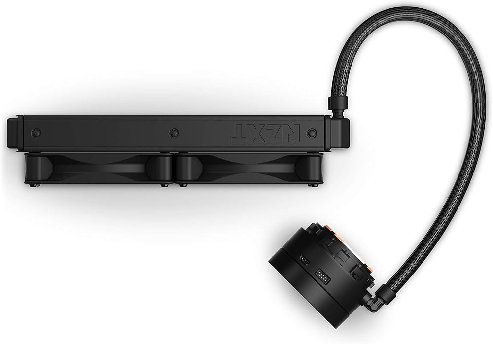 NZXT Kraken X53 240mm, AIO RGB CPU Liquid Cooler with Rotating Infinity Mirror Design, and Powered By CAM V4 RGB Connector Aer P 120mm Radiator Fans (2 Included) thumbnail 4