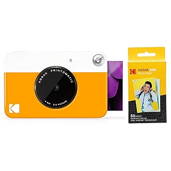 Kodak PRINTOMATIC Digital Instant Print Camera with Paper 50-pack Bundle Yellow