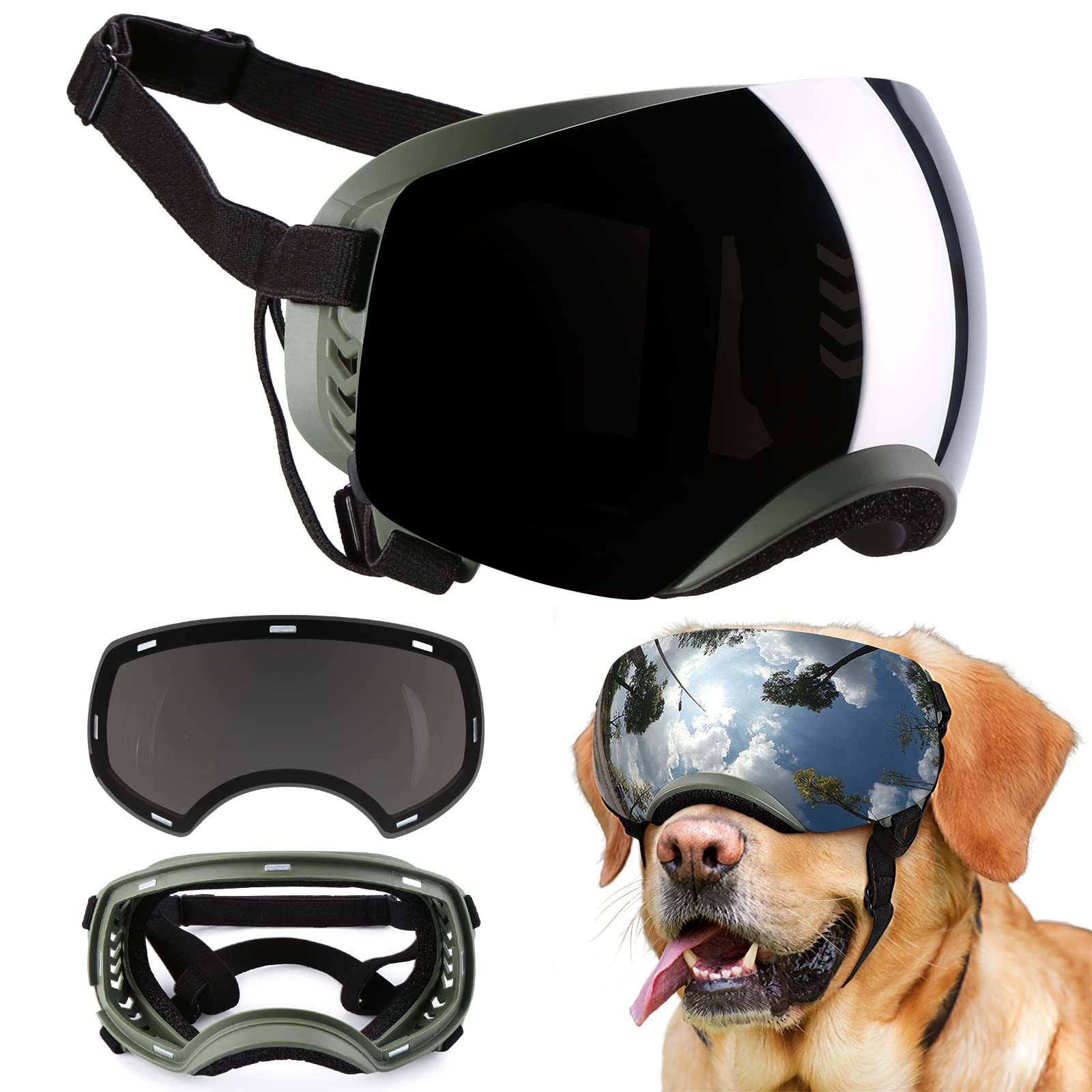 Ownpets Dog Goggles, Magnetic Design