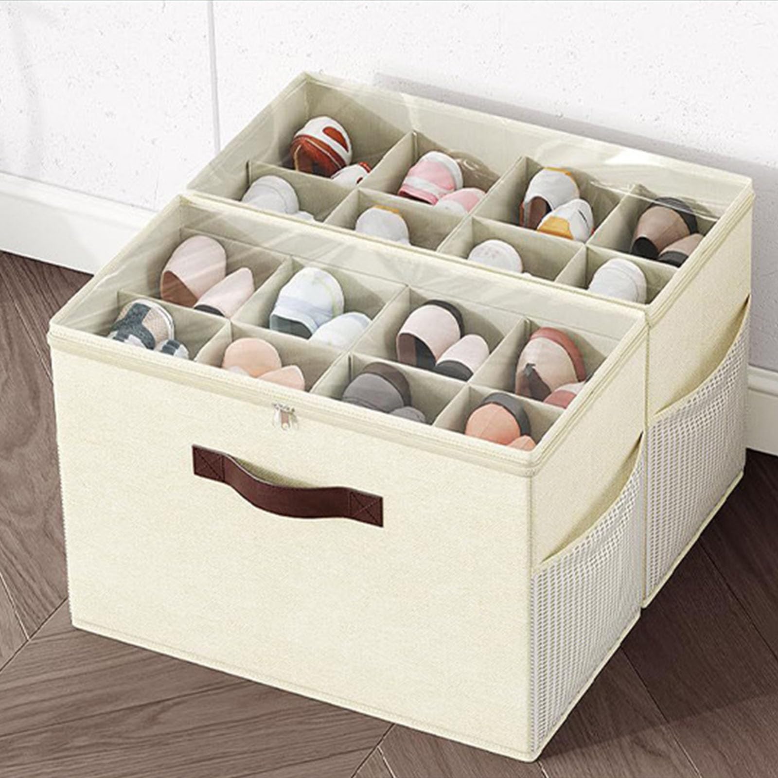 Tragbare Schuhaufbewahrung, Schutz, Wasser, Handtrage, Fitnessstudio, Zuhause, unverzichtbar, hoher Stiefel, wasserdicht, Schuhschutzbox, transparente Organizer für Schrank, Aufbewahrungsbox
