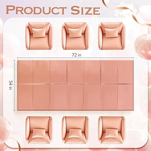 Miniatura 2 de 2 manteles de papel de aluminio color oro rosa de 54 x 72 pulgadas, manteles de plástico desechables impermeables para eventos elegantes, Oro