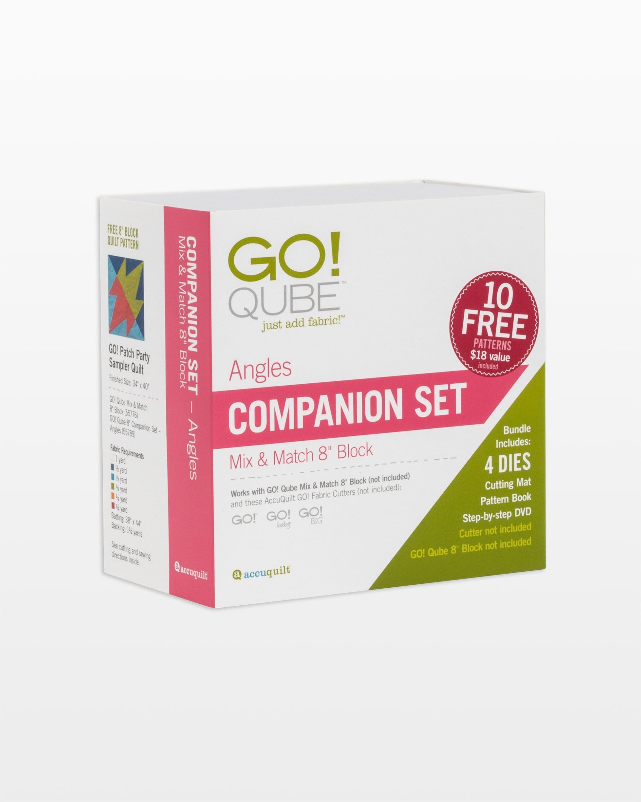 Accuquilt GO! Qube 8" Companion Set-Angles