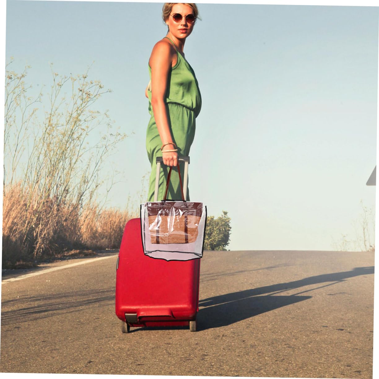 Gatuida 2 Piezas Funda para Bolso Transparente Protector De Bolso De Mano para Viajes Al Aire Funda Protectora De PVC Tote