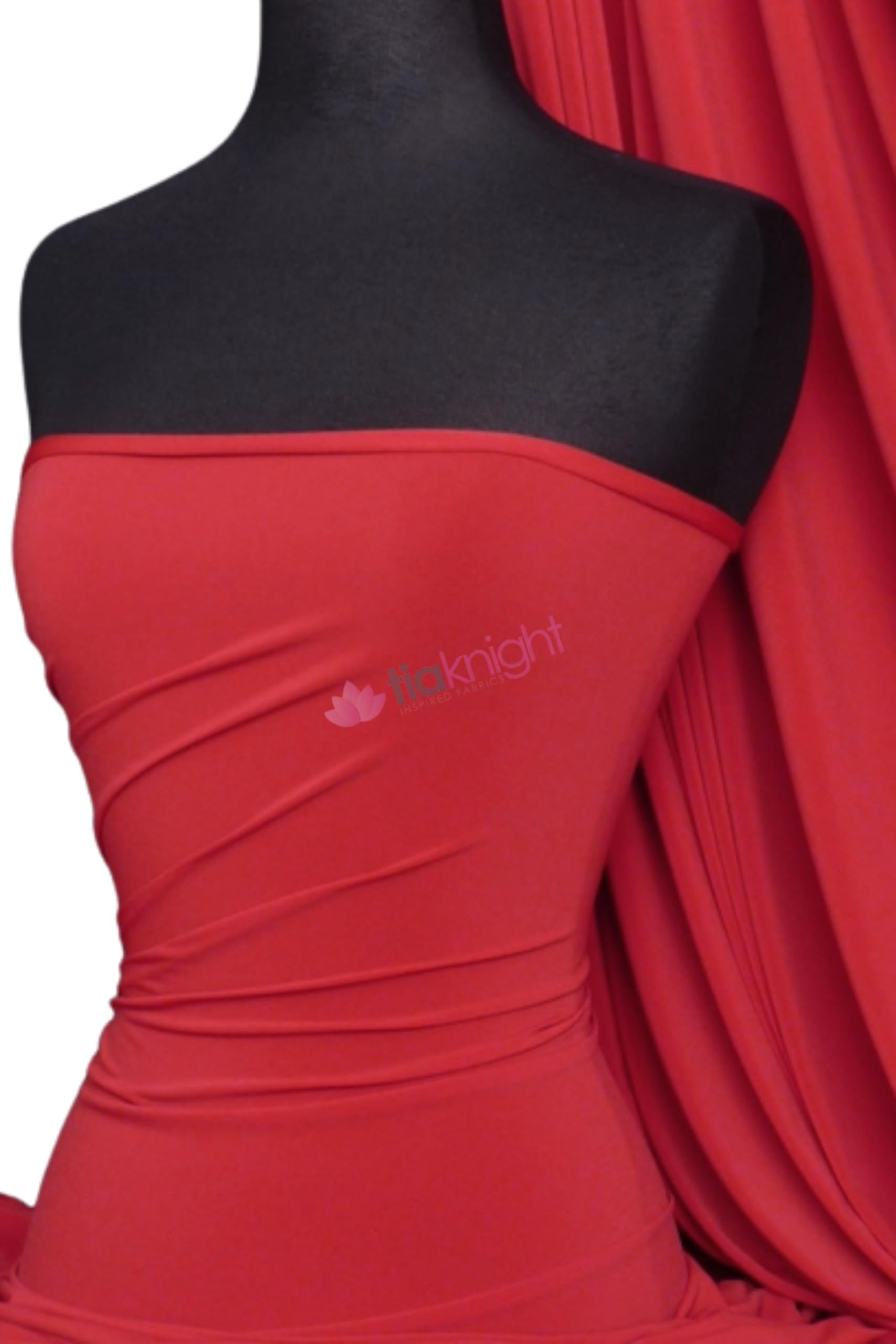 Tia Knight Red Premium Quality Soft Touch Jersey Stretch Dressmaking Fabric Sold By The Metre 50+ Colours In Stock Same Day Dispatch By Q36 (, 1 Metre)