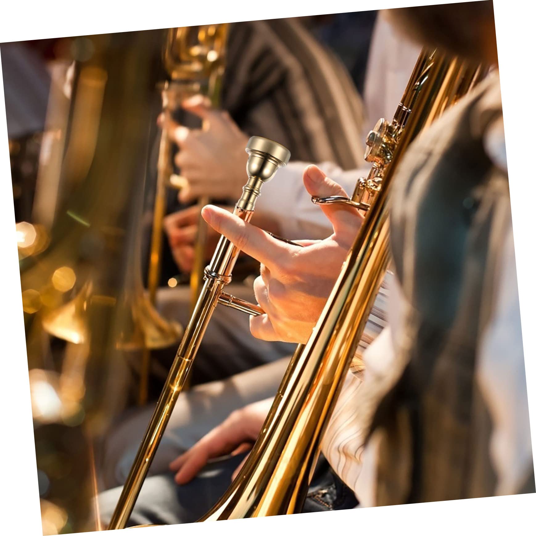 HEMOTON 5c Size Trumpet Mouthpiece Metal Trumpet Parts Accessories for Students Intermediates Professionals