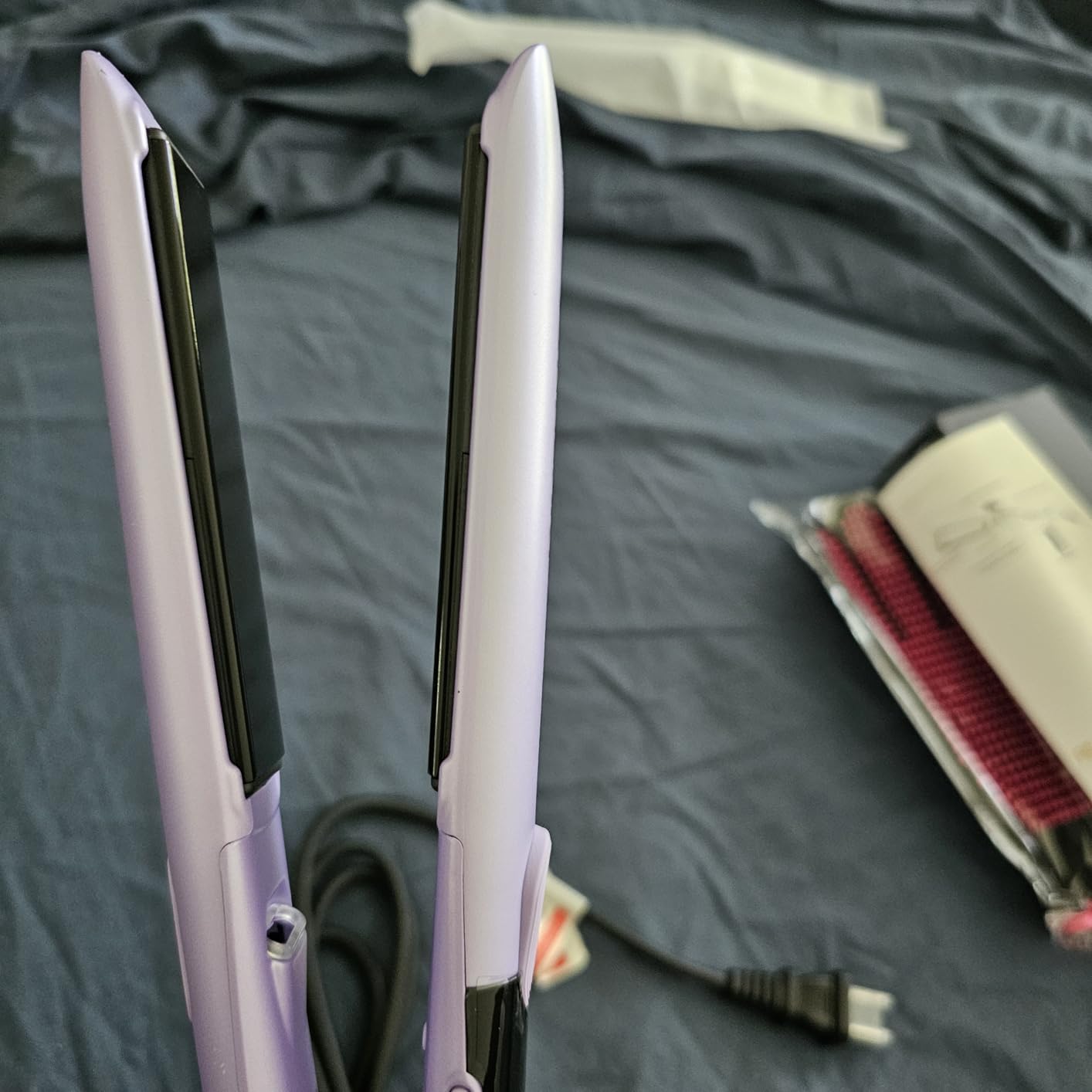 Annlary Hair Straightener 1 Inch Flat Iron and Curler 2 in 1 Titanium Ceramic Ionic Dual Voltage Straightener with Heat-Resistant Silicone, for Less Frizz, Shinier & Smoother