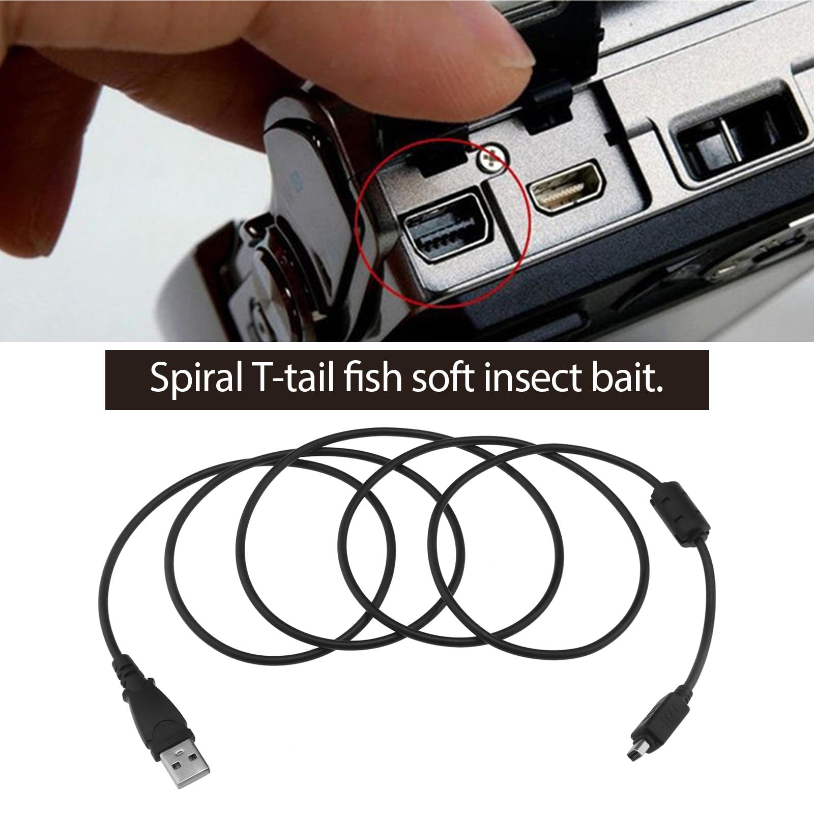 eMagTech Camera USB Charging Cable Digital Cameras Data Transfer Cable Compatible with Olympus Various Models - Image 2