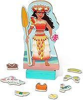 Vista 10 de Melissa & Doug Disney Belle - Juego de muñecas magnéticas de madera para disfrazarse (más de 30 piezas)