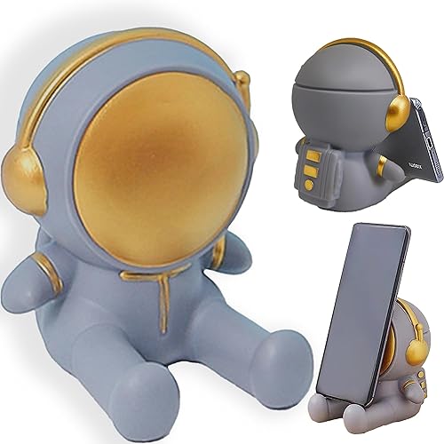 HYLING Soporte de teléfono para escritorio, soporte creativo de astronauta para teléfono celular, tabletas, soporte de teléfono para iPhone, iPad,
