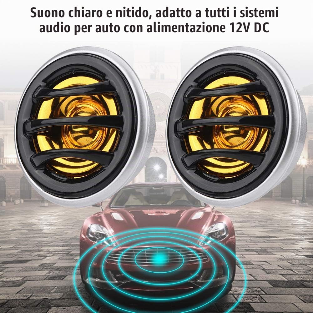 2 pezzi 12V 130W Super tweeter per auto 2 pollici Super Power Dome audio Altoparlanti stereo tweeter 4 ohm Tromba altoparlante
