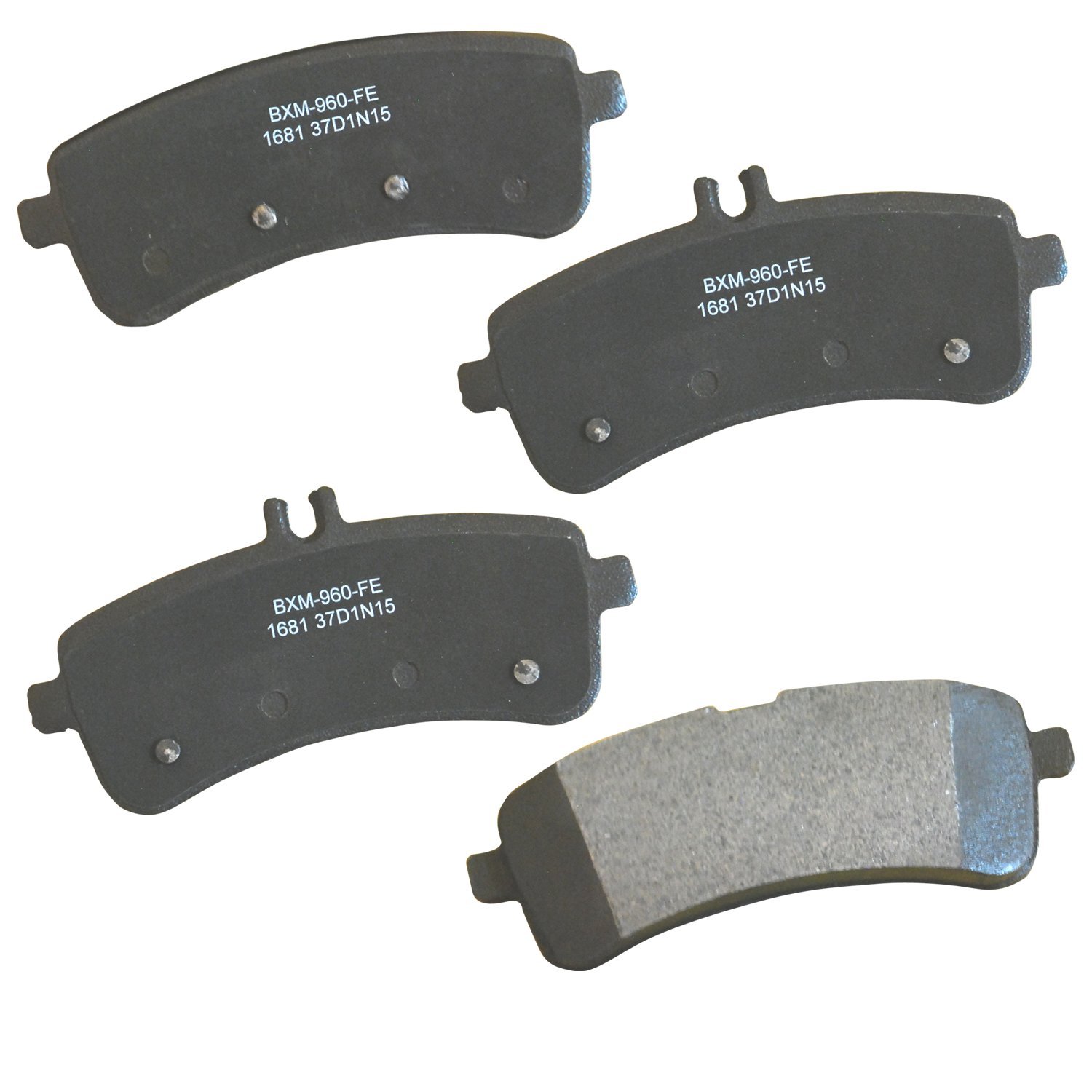 Bendix Premium SBM1681 Semi-Metallic Rear Brake Pads for Select Models Mercedes-Benz AMG GT, GT C, R, S, Maybach S550, S600, S650, S65 AMG, SL63 SL65