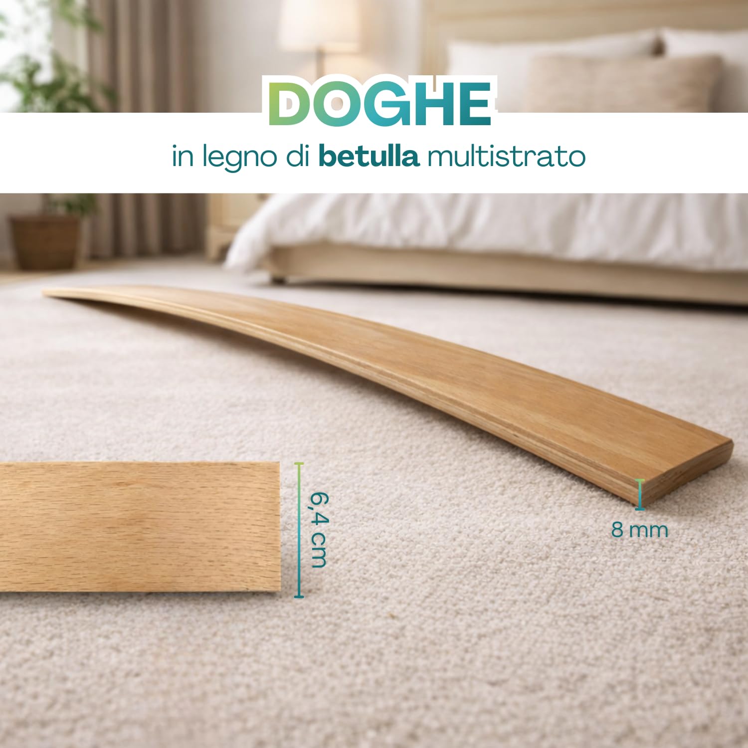 PALUPLUS Rete Ortopedica per Letto Singolo, Struttura in Metallo con Doghe in Legno, Piedini Smontabili con Gommini Antiscivolo, Portata 100 kg, Made in Italy -F -17 (80x190 cm)