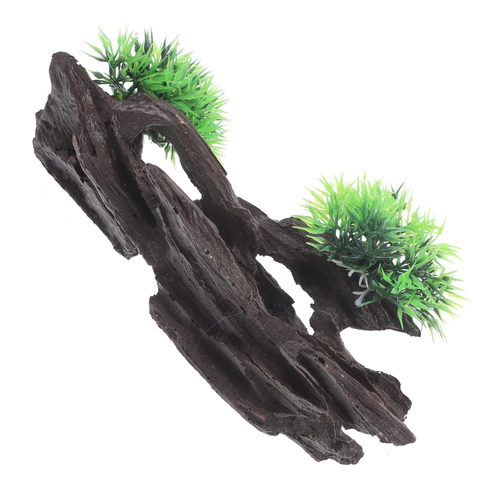 POPETPOP 5 Pièces Bois Coulé en Résine Décoration D'aquarium Cachette Décorations D'aquarium Pont De Réservoir De Poissons Éponge Trousse Décor D'aquarium Décoration Aquarium Plastique