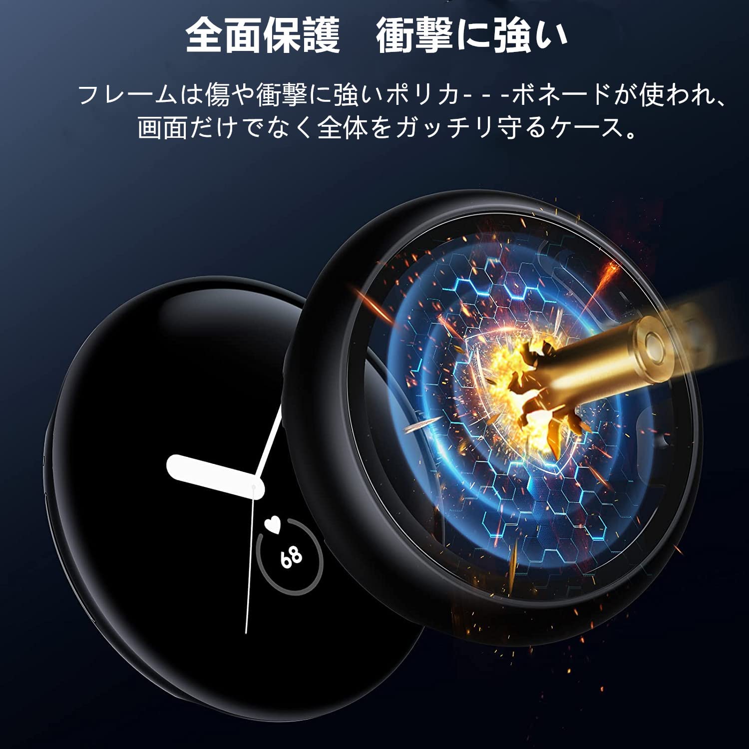 Amazon.co.jp: Google Pixel Watch 2/Pixel Watch 1 用 ケース 保護 