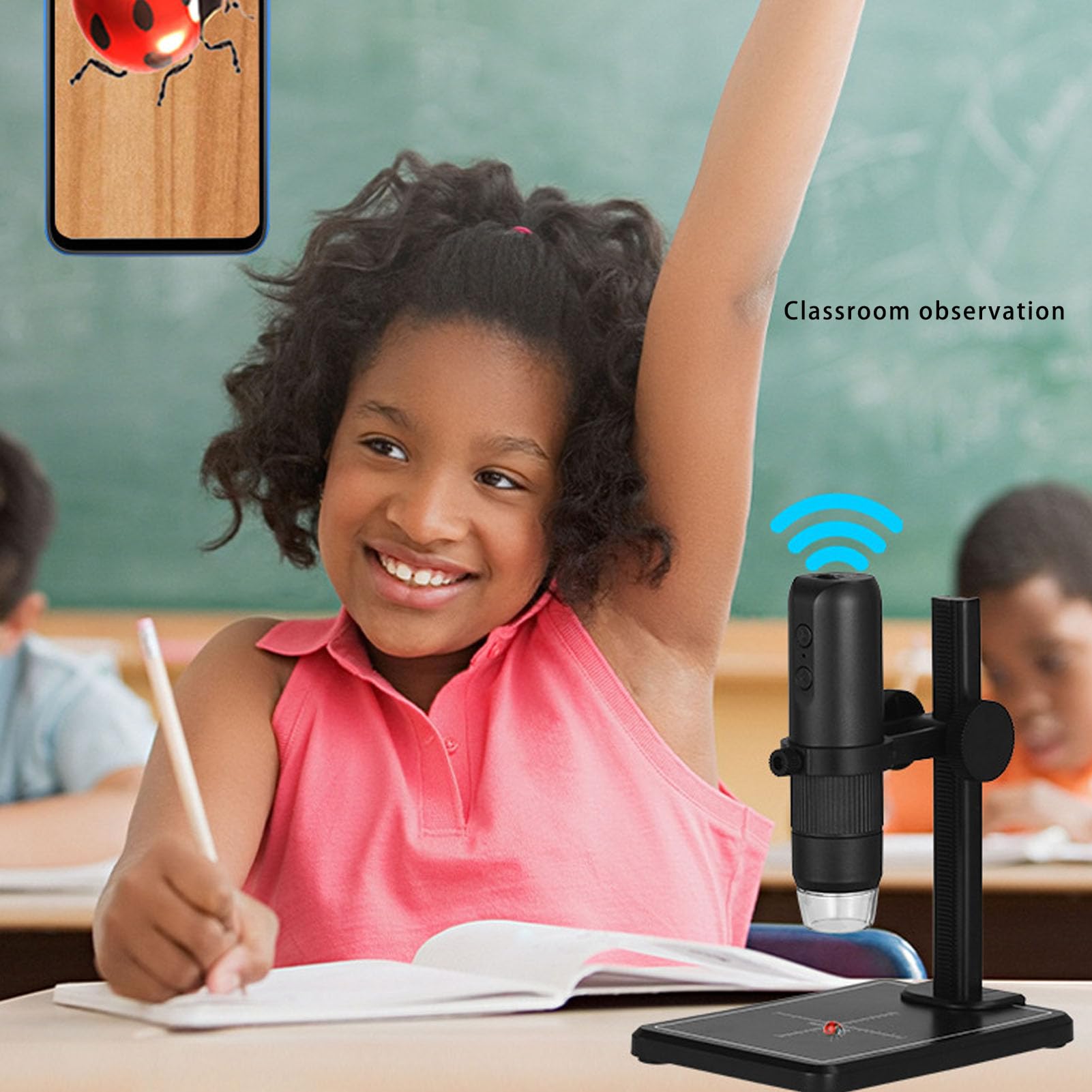 Digital Microscope Kit 1000X with Adjustable LED Lights