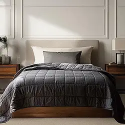 HomeSmart Products Cobertor pesado confortável 6,8 kg 60x80 serve para cama casal e solteiro ou use como um edredom pesado pessoal + cobertor