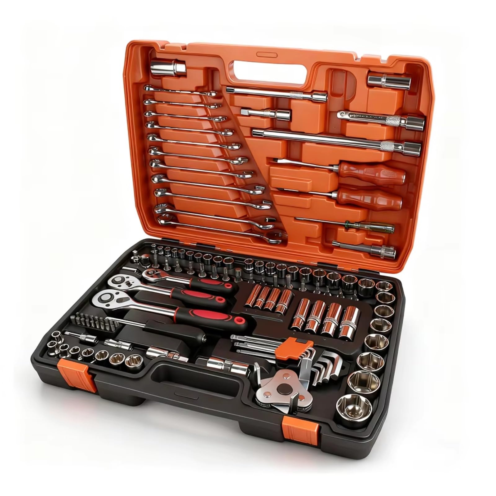 Kit d'outillage mécanique Kit D'outils Réparation Automobile Multifonction Kit D'outils Automobiles Jeu Clés À Douille En Acier Ensemble D'outils Mécanique Kit D'outils La Maison