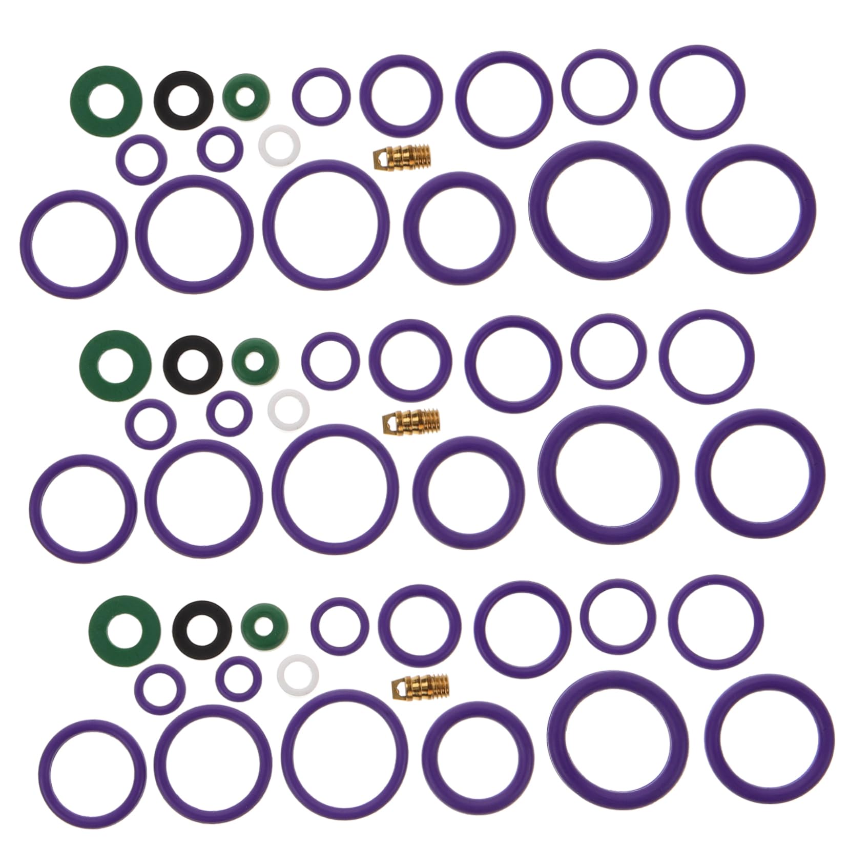 PRETYZOOM 4 Set Anello in Gomma Per Climatizzatore Guarnizione Di Tenuta Anelli Del Condizionatore D'aria Dell'auto Condizionata Perdere Richiudere Kit Guarnizioni Ca Gomma Da Cancellare