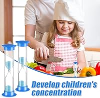 Vista 5 de 24 unidades de temporizador de arena de 5 minutos, reloj de arena de plástico, temporizador visual de 5 minutos, mini reloj de arena de ducha