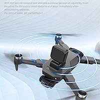 Vista 6 de GPS Drone, Flying Around Point 4K HD Camera Black RC Drone Smart Follow for Panorama Shooting (2 Battery)