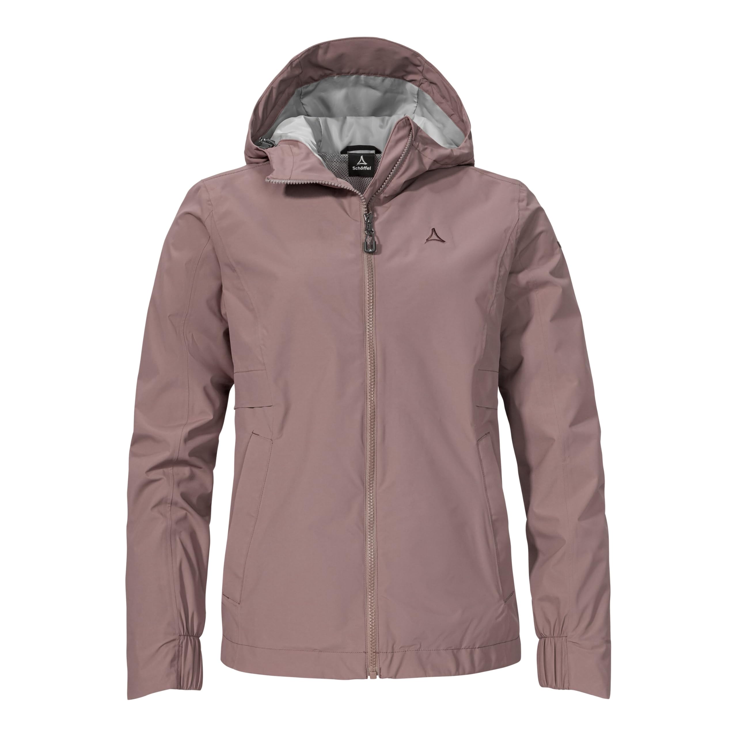 Schöffel Women's Jacket Style Bohorok WMS Waterproof Breathable Outdoor Jacket Elegant Functional Jacket with Hood and Tiered Hem