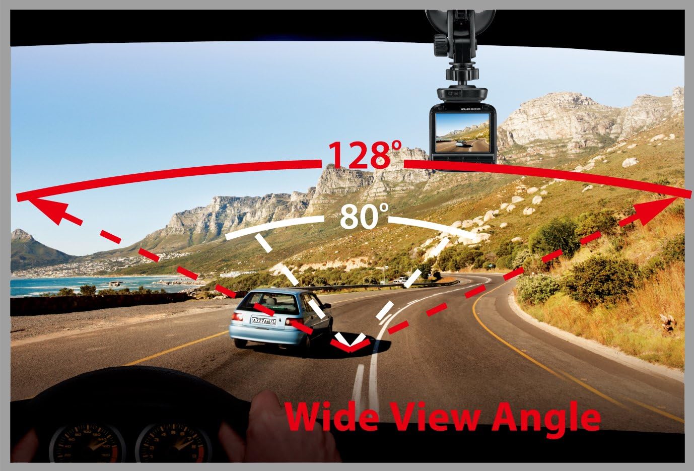 Genius DVR-FHD590 wide view angle demonstration