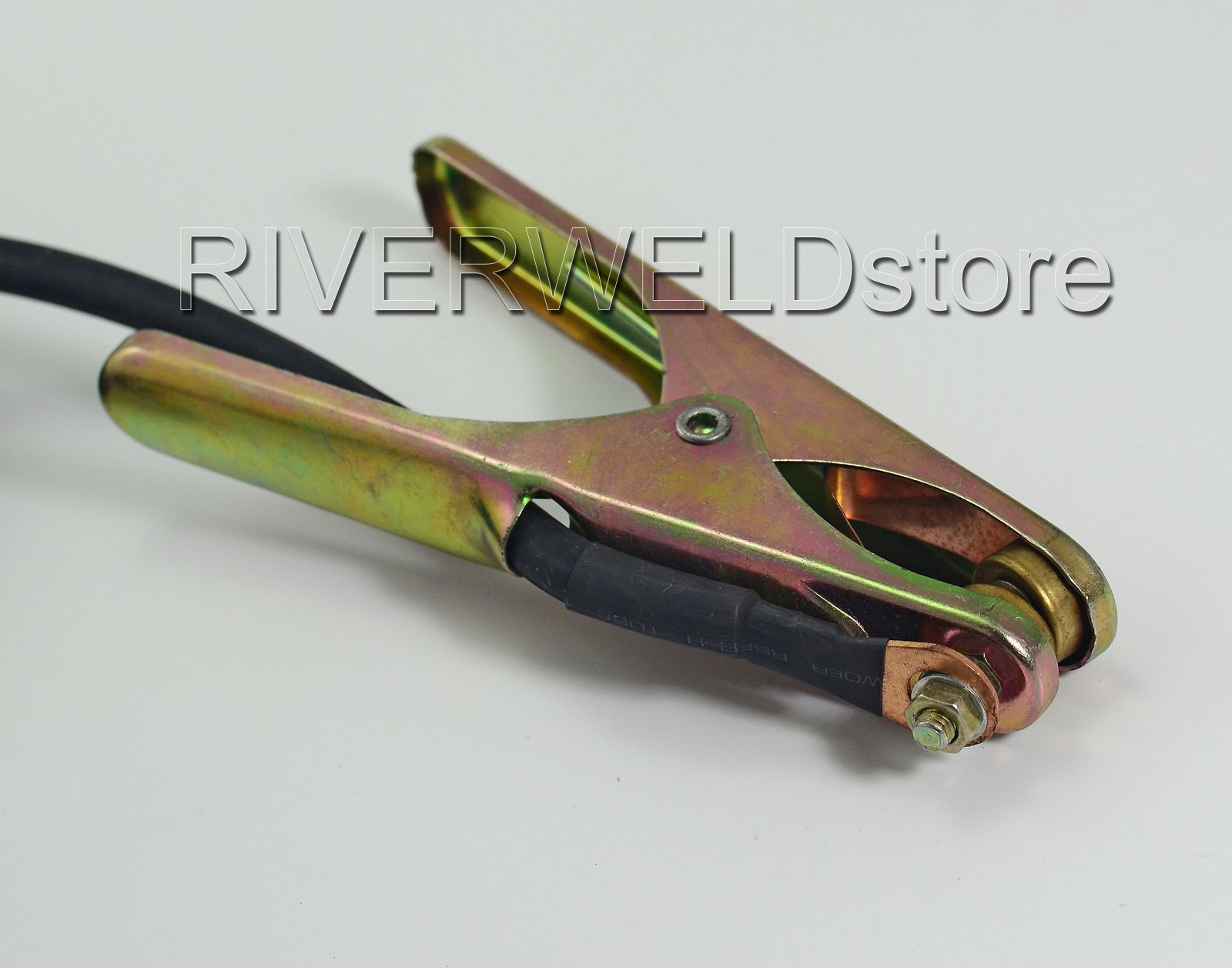 RIVERWELD 200A Sujete la pinza de tierra + 10-25mm2 enchufe + 3 metros de plomo 16mm2 Wire Fit MMA ARC