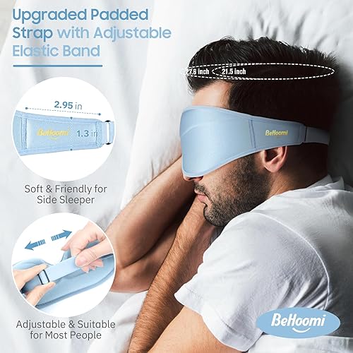 Miniatura 5 de Máscara para dormir, antifaz de alta calidad para dormir, oscurecimiento total, comodidad suave superior, máscara de dormir de diseño ergonómico 3D