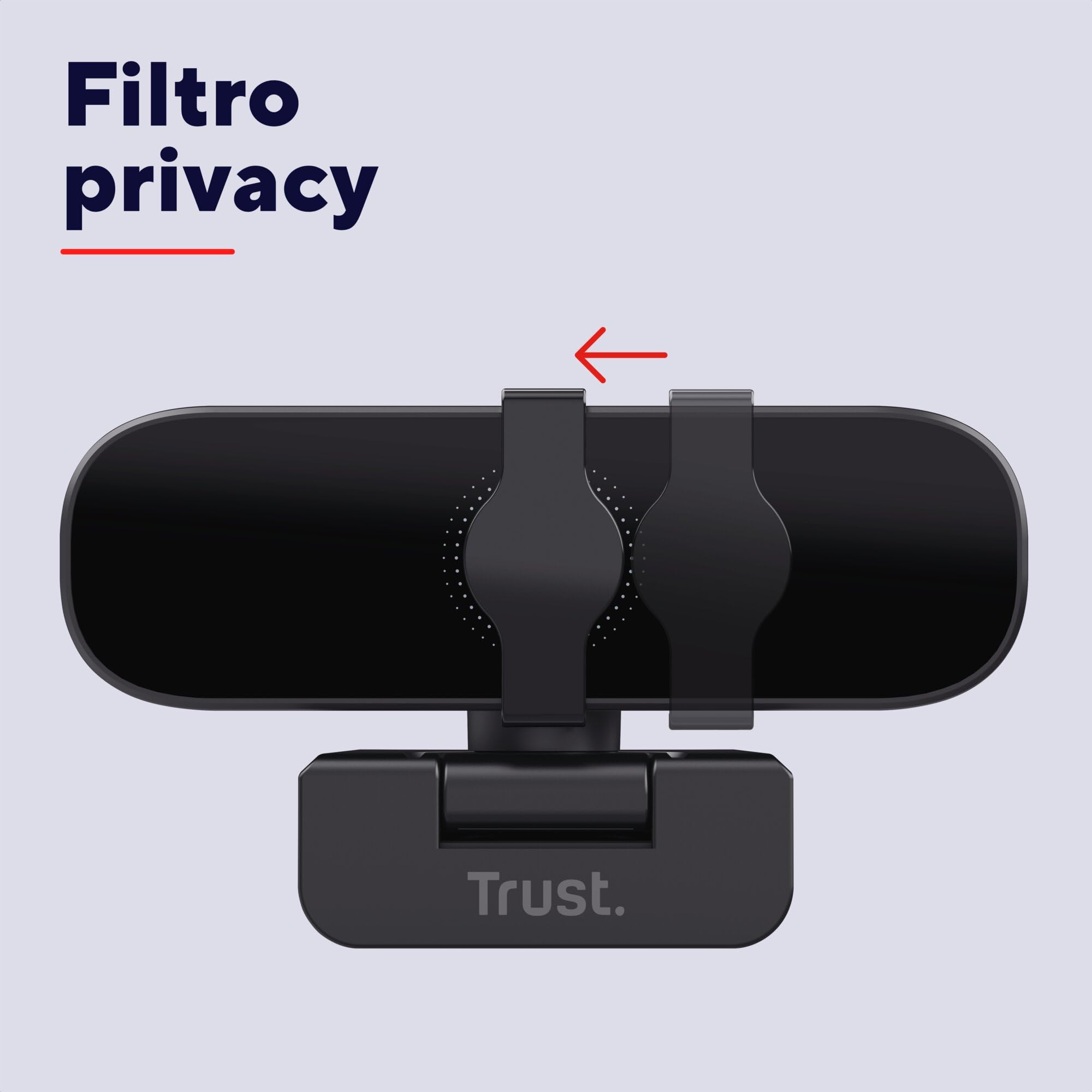 Trust Oran 1080p Webcam PC con Microfono, Web Camera PC USB con Filtro Privacy, Fuoco Fisso 30 FPS, Plastica Riciclata 85%, Videocamera Full HD per Laptop Desktop Mac Windows Skype Zoom Teams