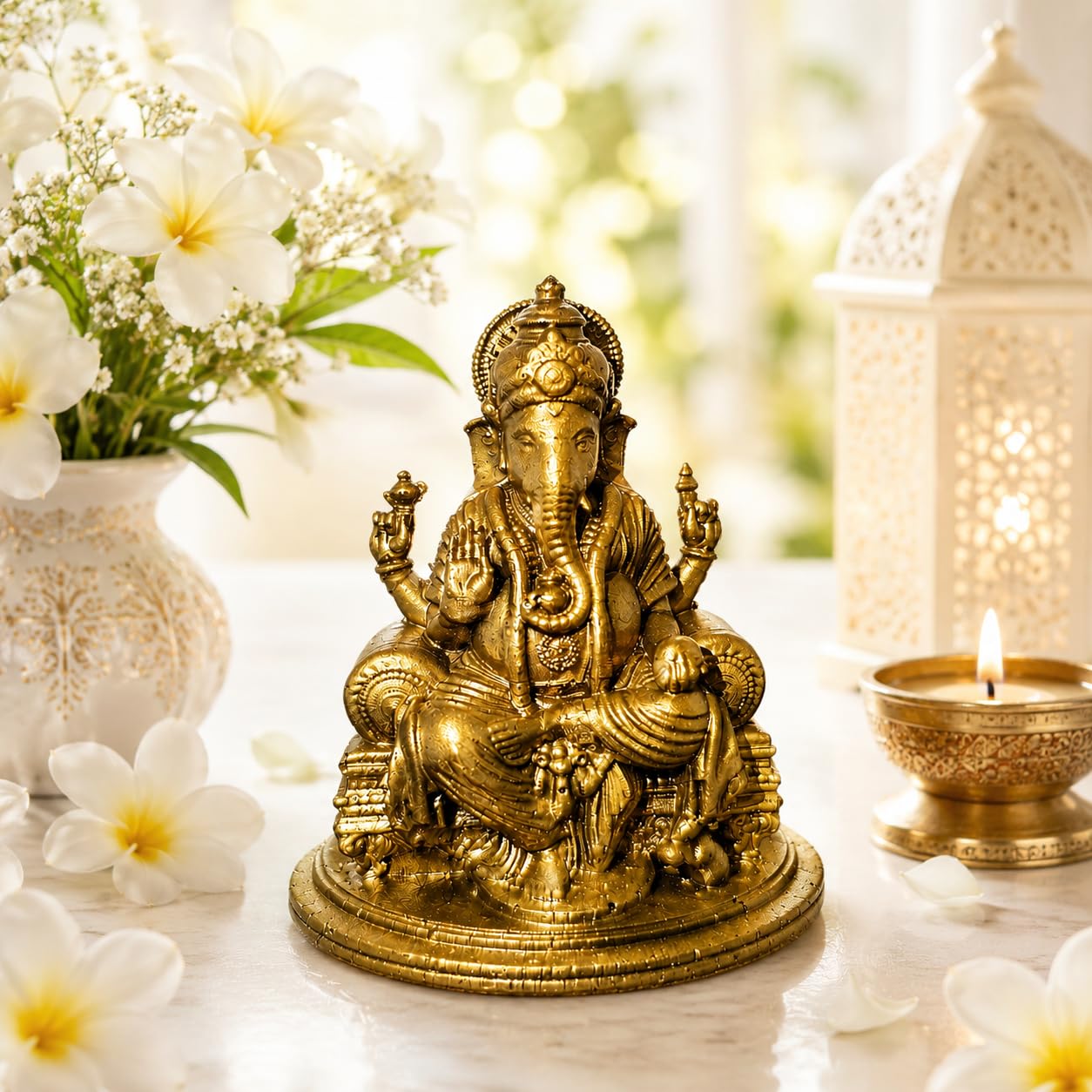 Handcrafted Ganesha Idol - Lord Ganesha Figurine -6