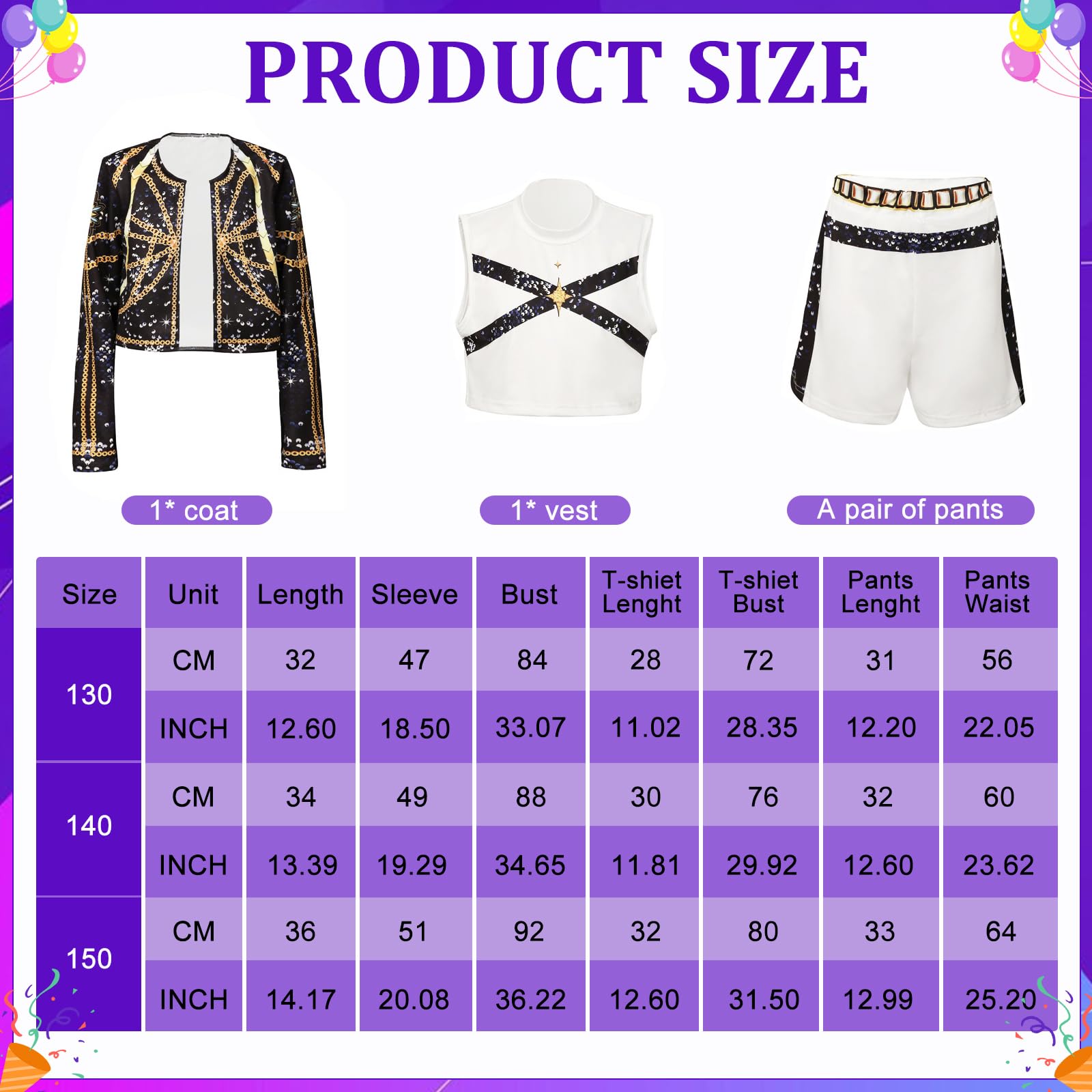 JIASHA K-P0p Dem0 Cosplay Enfants Deguisement, 3PCS Deguisement Dem0 Hun-te, Anime Cosplay Costume, P0p Singers Déguisement Complet pour Fête, Mädchen Costume für Karneval Cosplay - 2