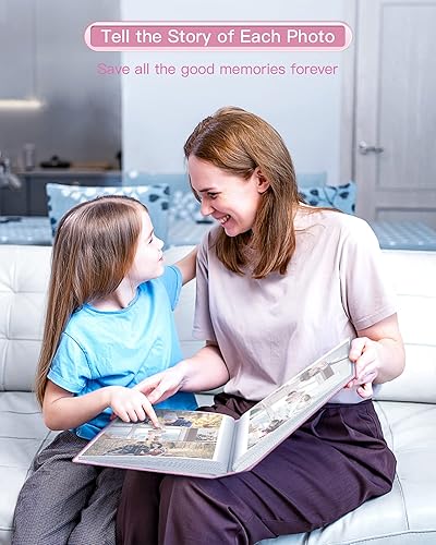 Miniatura 6 de popotop Álbum de fotos de 4 x 6 300 fotos, cubierta de lino, libros de fotos con 300 bolsillos horizontales, álbumes de fotos deslizables para