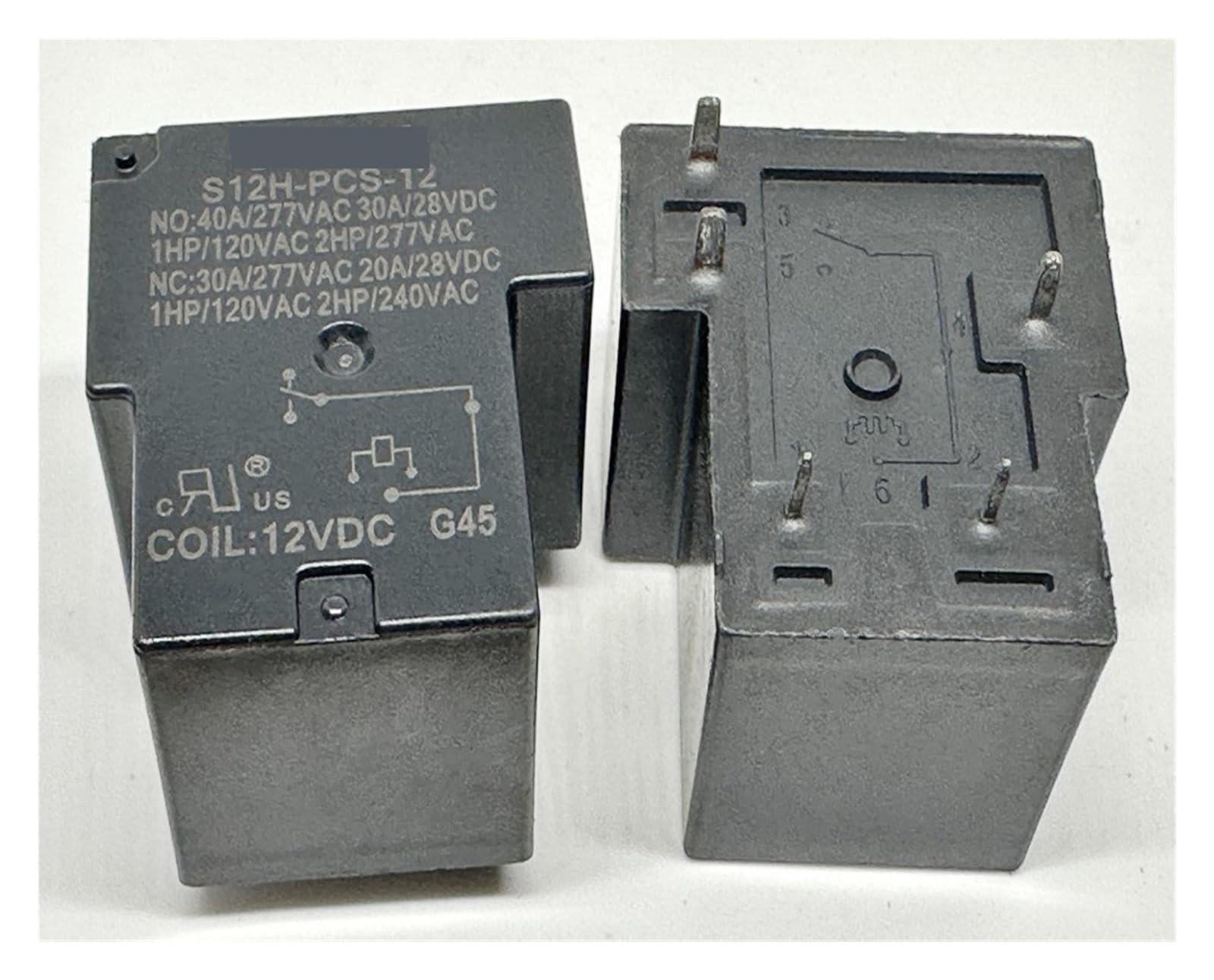 PKNVKZIDK 1pc S12H-PCS-12 (T90-1C-5P-12V-40A) Relay 5 pins
