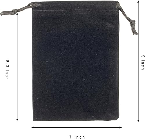 Miniatura 2 de Paquete de 25 bolsas de terciopelo de regalo con cordón para joyas, dulces y recuerdos de boda