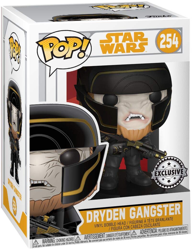 Funko STAR WARS Pop 254-Dryden Gangster Bounty Hunter Solo FU26987, Black