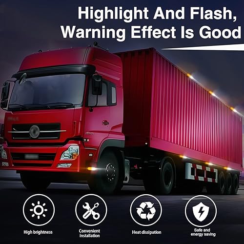 Miniatura 4 de Teguangmei Luces estroboscópicas de emergencia, 4 luces LED estroboscópicas de advertencia de emergencia, luces intermitentes de emergencia