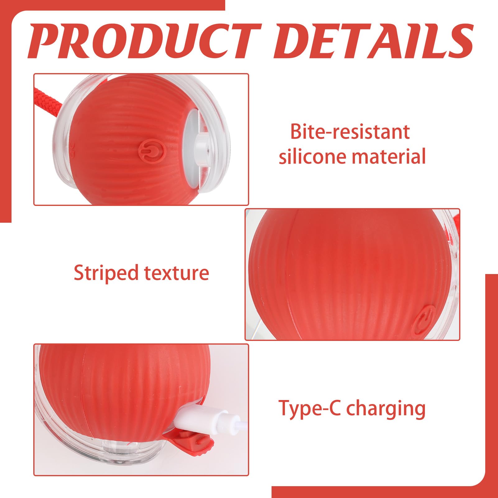 Interactive Cat Toy Ball Smart Automatic Moving Electric Pet for Cats Dogs Toys Tail USB Rechargeable Active Rolling Smart Dog Ball 3 Mode Switching Indoor Fun Boredom Relief Exercise on Carpet Floor - Image 4