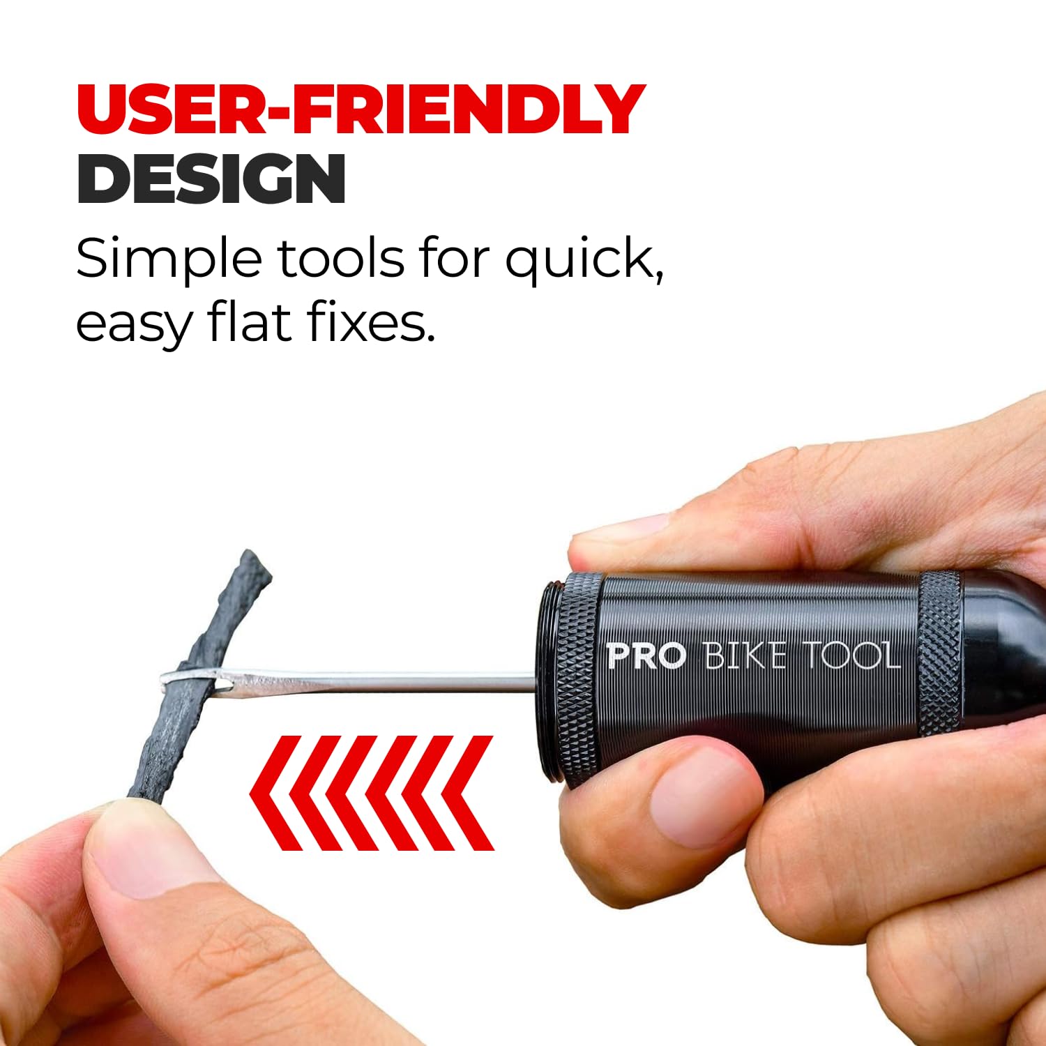 Amazon | PRO Bike Tool チューブレス自転車タイヤ修理キット ブラック