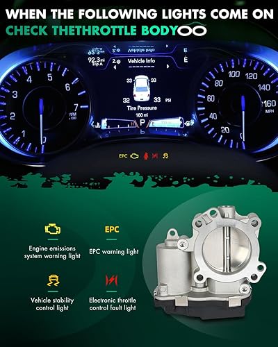 Miniatura 7 de SCITOO Cuerpo del acelerador 68366012AA, Acelerador automotriz apto para 2011-2014 para Chrysler para 200  2011-2014 para Dodge para Avenger