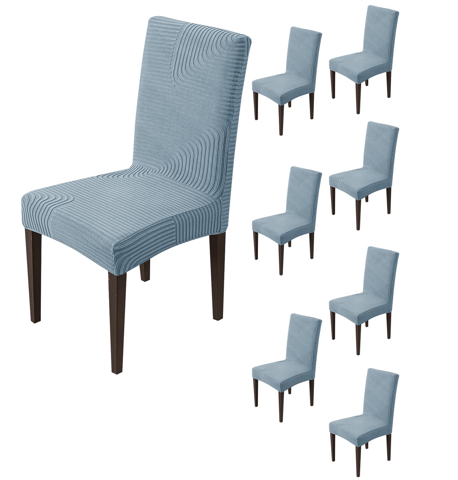 Stretchy Chair Covers - Sapphire Blue (Pack of 6) -22