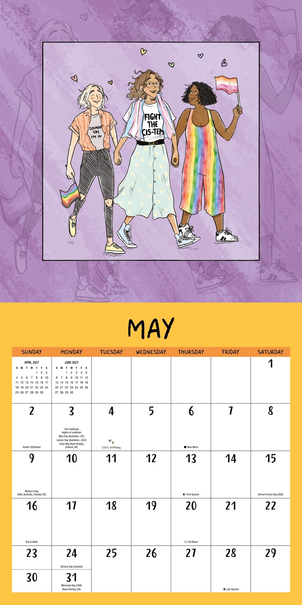The Heartstopper 2027 Calendar: With art by Alice Oseman, and bonus poster!